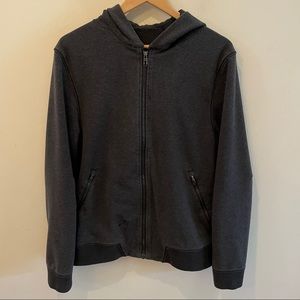 Lululemon Men's Charcoal Gray Zip Up Hoodie M